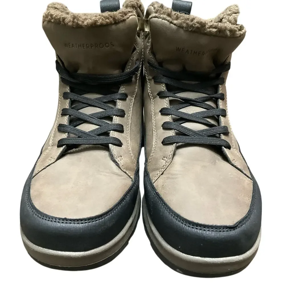 Weatherproof Men's Logjam Memory Foam Sneaker Boots Brown Size 11 NIB NEW